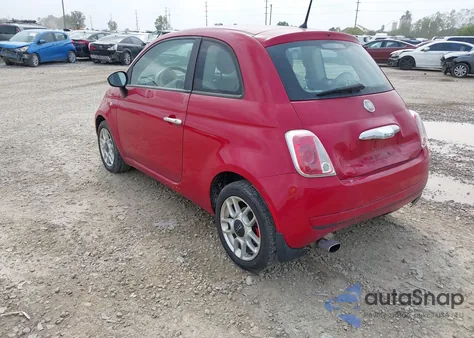 2012 Fiat 500 Pop из США, поврежденный, VIN 3C3CFFAR3CT141300